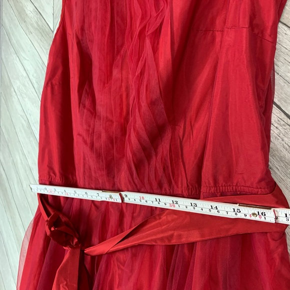 NWT Beautiful eShakti Red dress with belt 2x - Picture 7 of 14